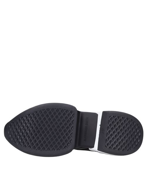 Faux leather and fabric trainers ALEXANDER SMITH | M1D 54BLK MARBLENERO